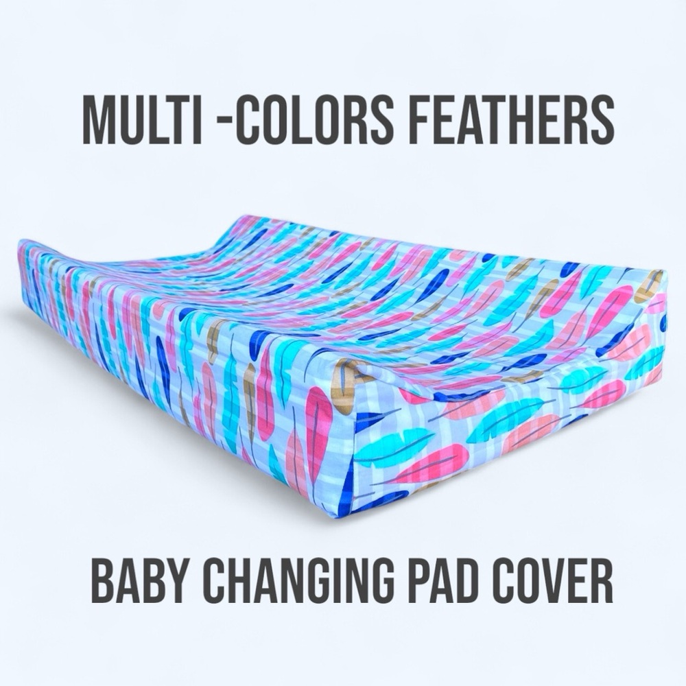 BabyChanging Pad Cover with Feathers
